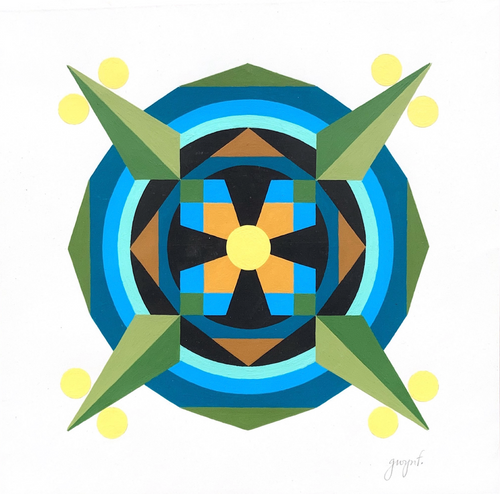 Gwyneth Fischer - Large Geometric Original Painting (#128)
