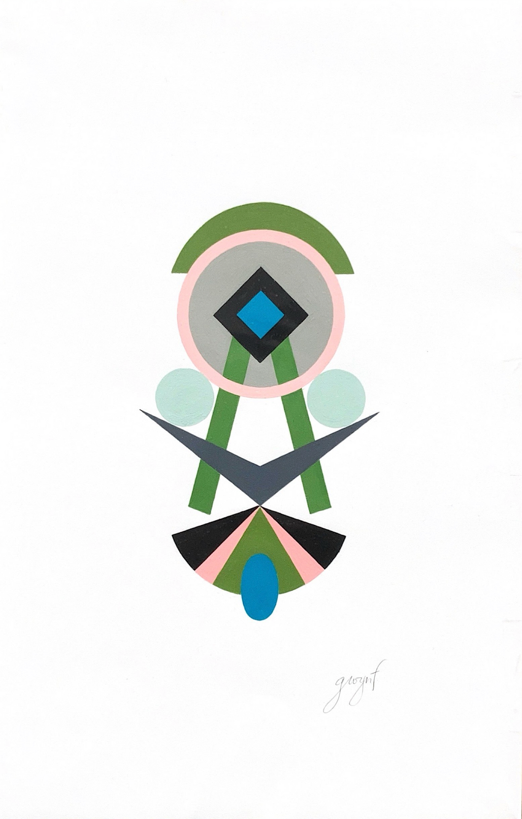 Gwyneth Fischer - Large Geometric Original Painting (#151)