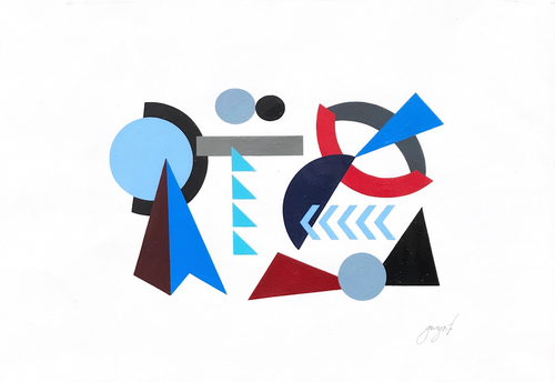 Gwyneth Fischer - Large Geometric Original Painting (#203)