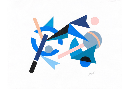 Gwyneth Fischer - Large Geometric Original Painting (#122)
