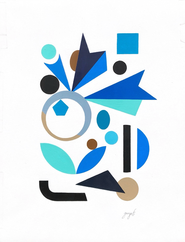 Gwyneth Fischer - Large Geometric Original Painting (#114)