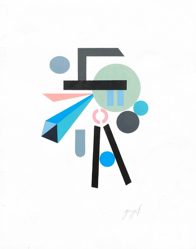 Gwyneth Fischer - Large Geometric Original Painting (#162)