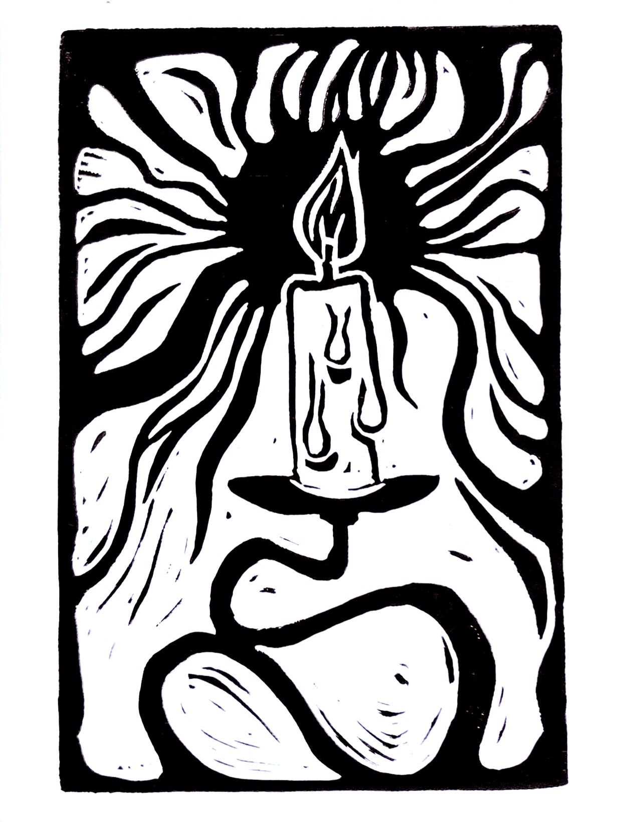 Violet Jackson - Lino Block Greeting Cards