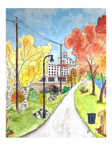 Karin McLean - AUTUMN PROMENADE Original Artwork (8