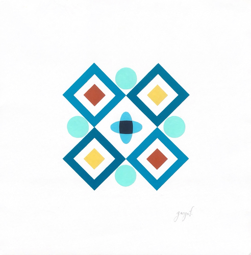 Gwyneth Fischer - Large Geometric Original Painting (#158)