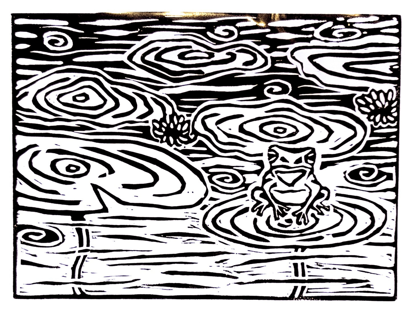 Violet Jackson - Lino Block Greeting Cards