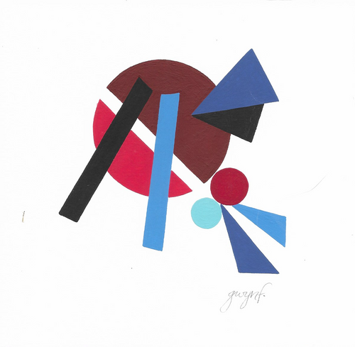 Gwyneth Fischer - Small Geometric Original Painting (#153)