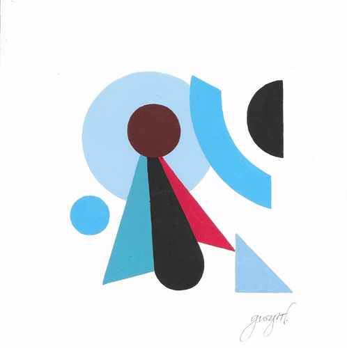 Gwyneth Fischer - Small Geometric Original Painting (#199)