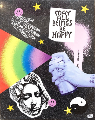 Rains Droplets - MAY ALL BE HAPPY Art Print
