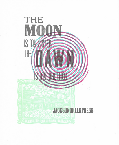 Jackson Creek Press - MOON SISTER + DAWN BROTHER Art Print