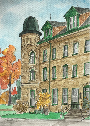 Karin McLean - THE TURRET AT THE MOUNT Original Artwork (6