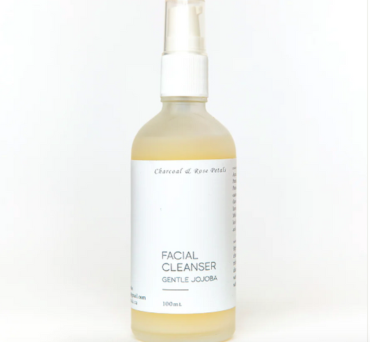 Charcoal and Rose Petals - Facial Cleanser