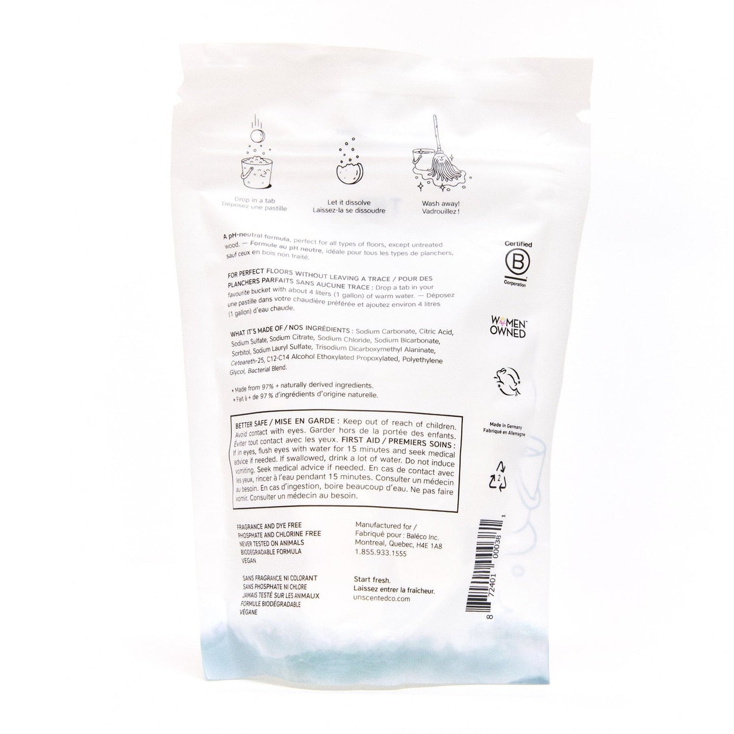 The Unscented Company - FLOOR CLEANER (22 Tabs)