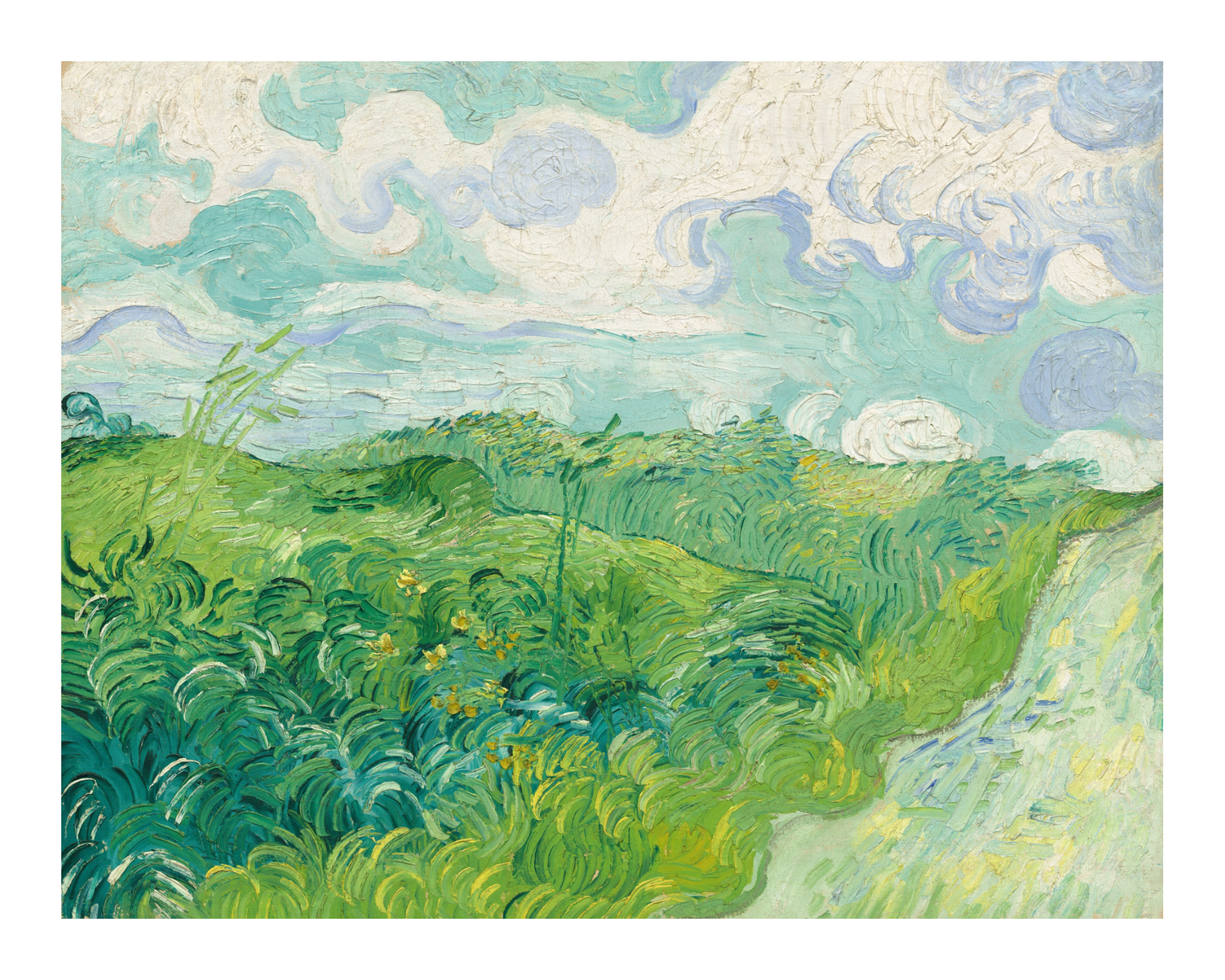 Watson & Lou - GREEN WHEAT FIELDS Historical Art Print