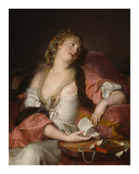 Watson & Lou - LADY READING THE LETTERS OF HELOISE AND ABELARD Historical Art Print
