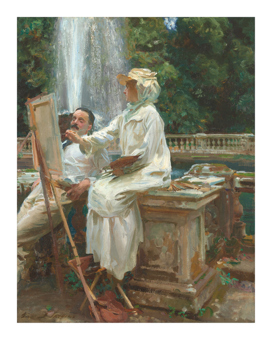Watson & Lou - THE FOUNTAIN Historical Art Print