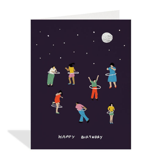 Halfpenny Postage - HULA HOOP Birthday Card