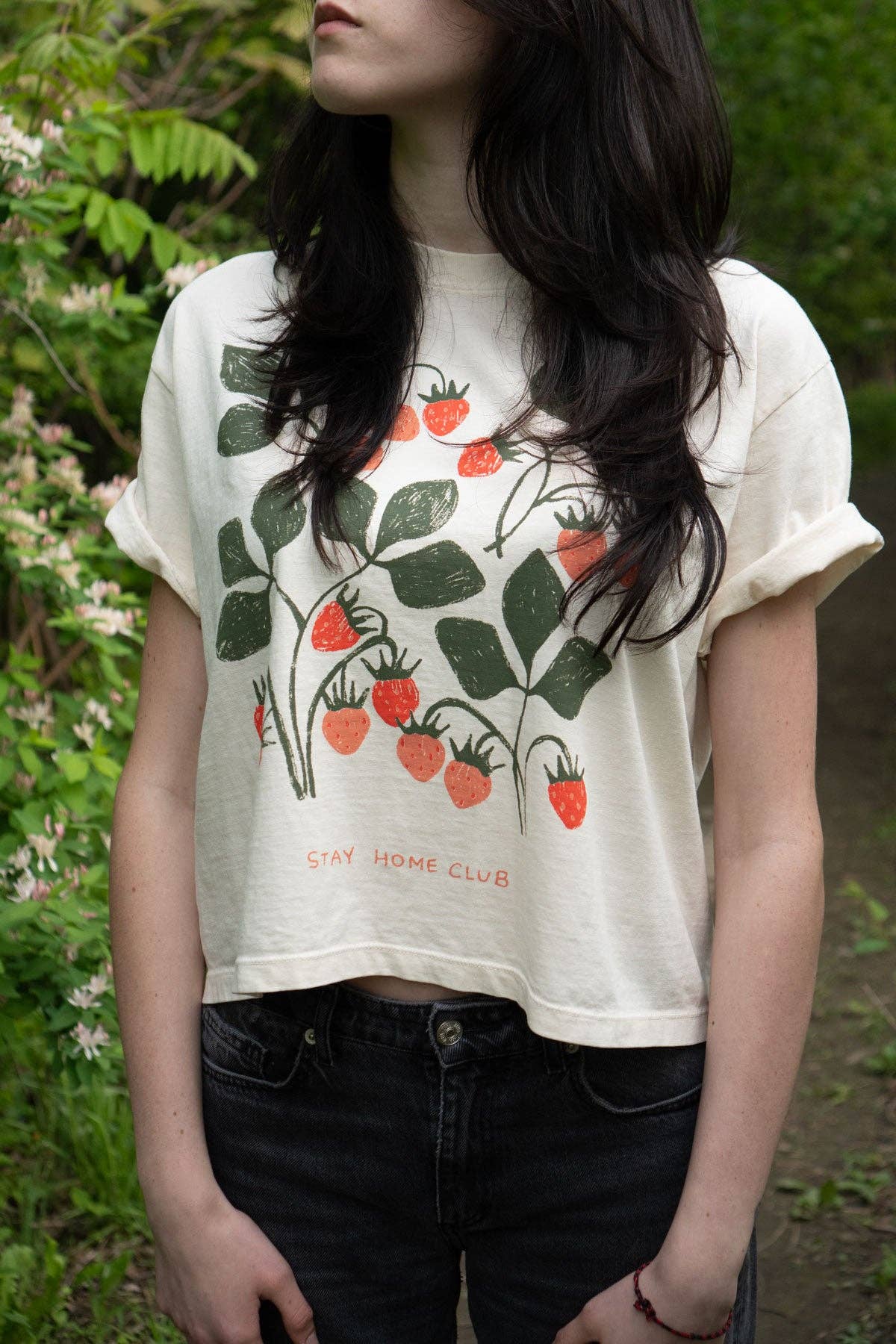 Stay Home Club - FRUITS 1858 Boxy Tee (Black)
