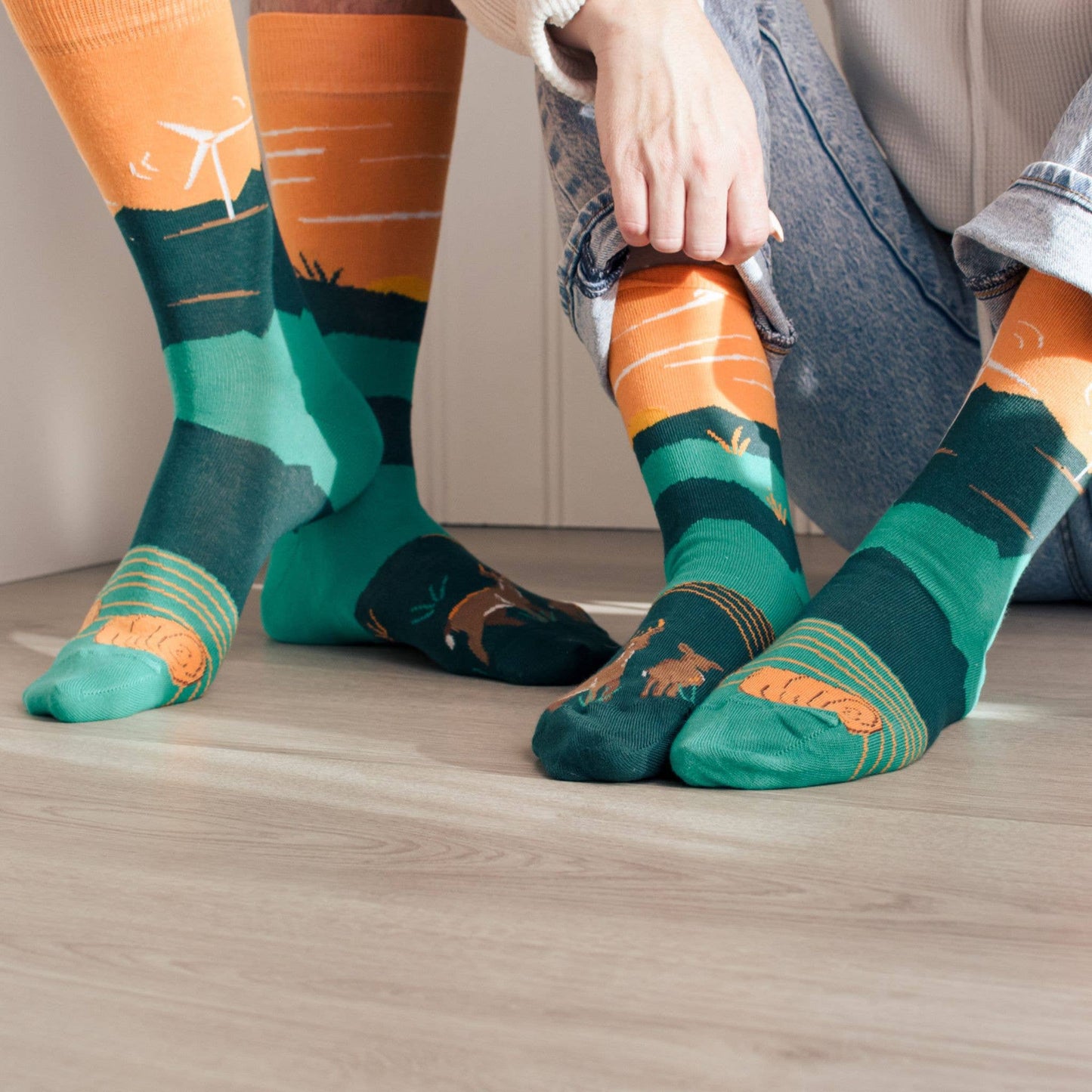 Friday Sock Co. - Women's Foothills Canadian Landscape Socks