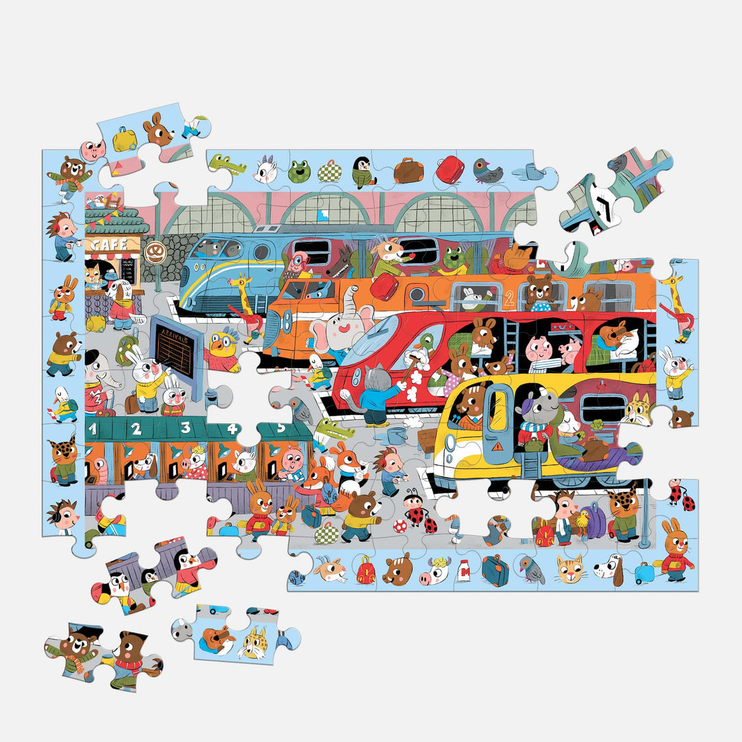 mudpuppy - ALL ABOARD! Search & Find Puzzle (64-Pieces)
