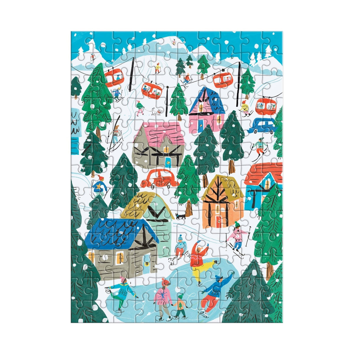 Galison - ALPINE COTTAGE Puzzle Ornament (130pc)