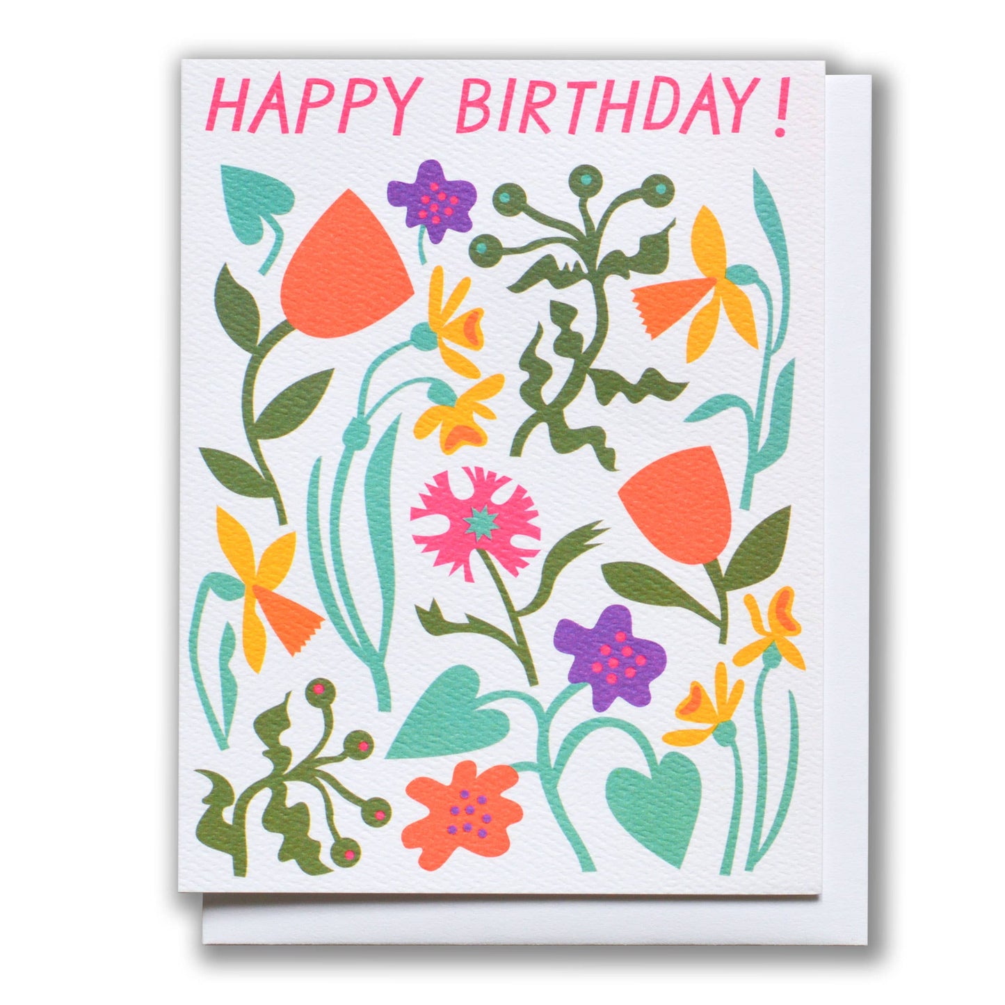 Banquet Workshop - Mod Birthday Flowers Note Card