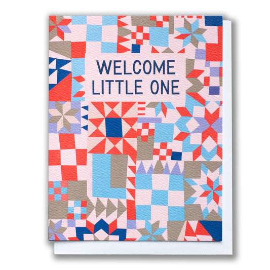 Banquet Workshop - Welcome Little One Baby Quilt Note Card