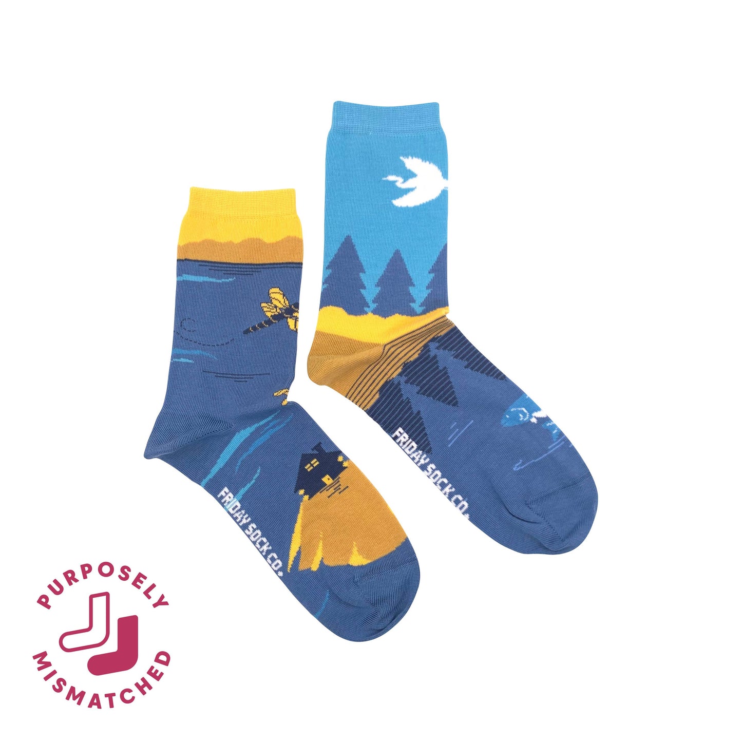 Friday Sock Co. - Women's Great Lakes Canadian Landscape Socks