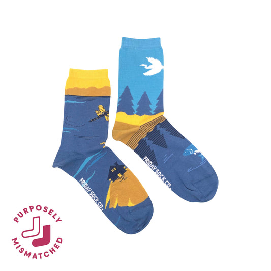 Friday Sock Co. - Women's Great Lakes Canadian Landscape Socks