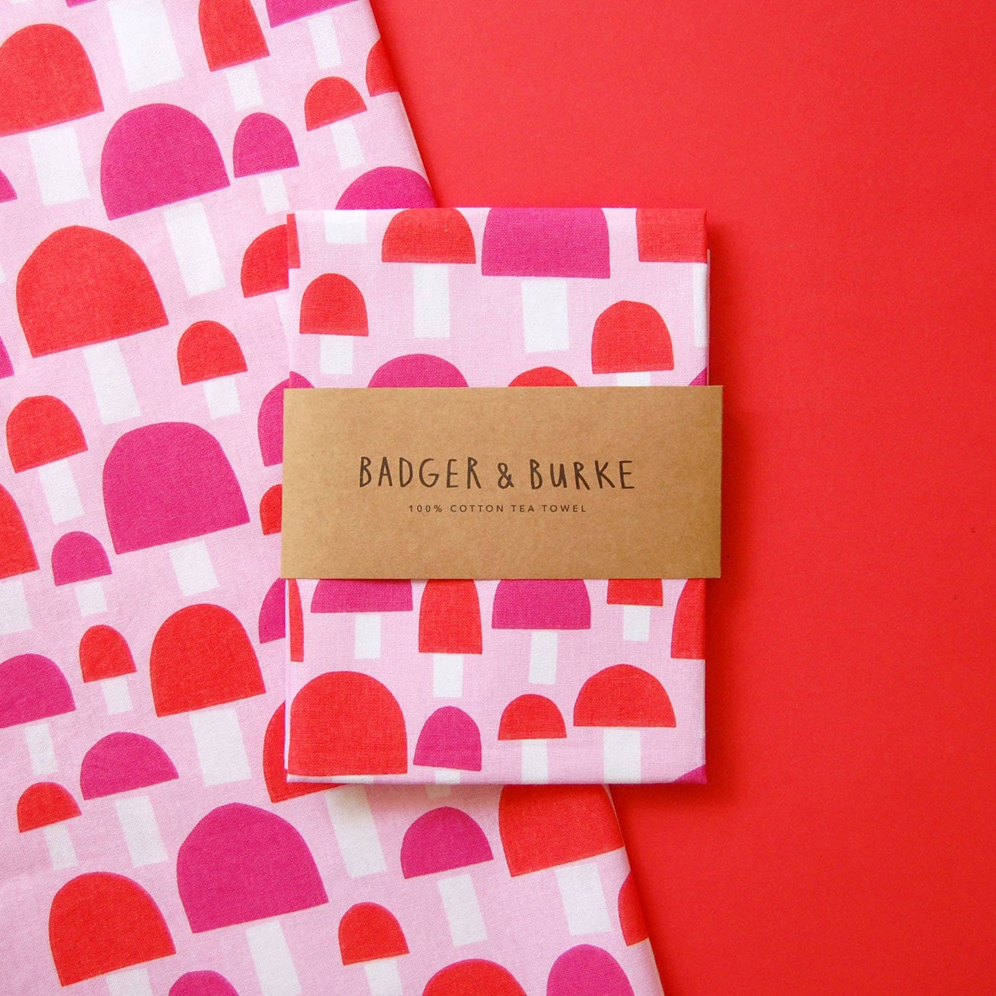 Badger & Burke - Mushroom Tea Towel