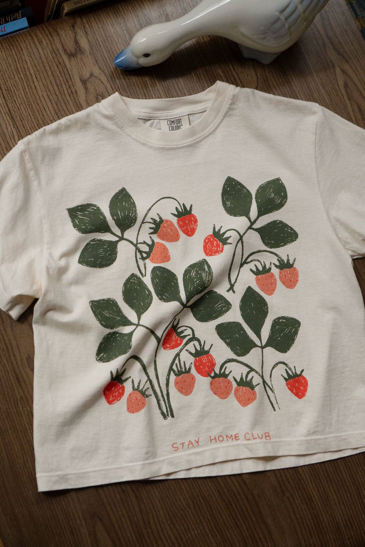 Stay Home Club - FRUITS 1858 Boxy Tee (Black)
