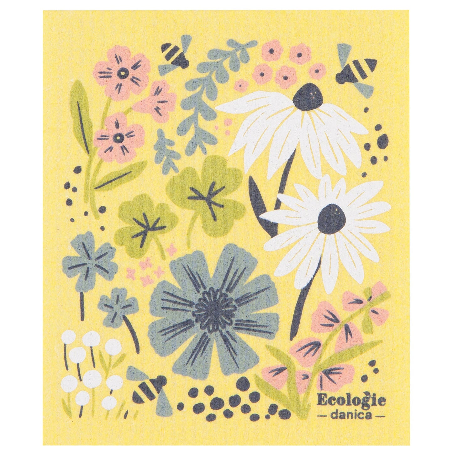 Ecologie - Bees And Blooms Swedish Dishcloth