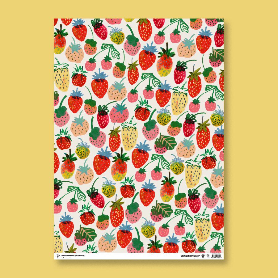 Paperole - STRAWBERRIES Wrapping Paper