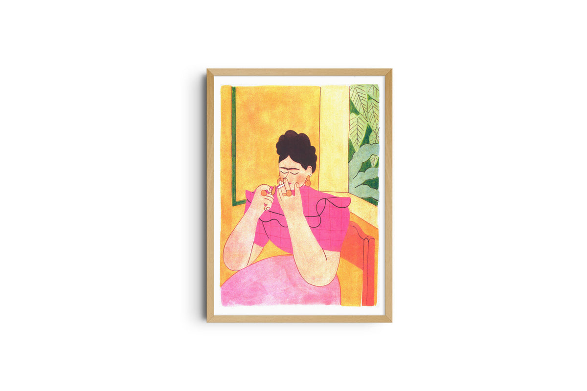 KIBLIND Atelier - FRIDA KAHLO Morgane Fadanelli (A3 Print)