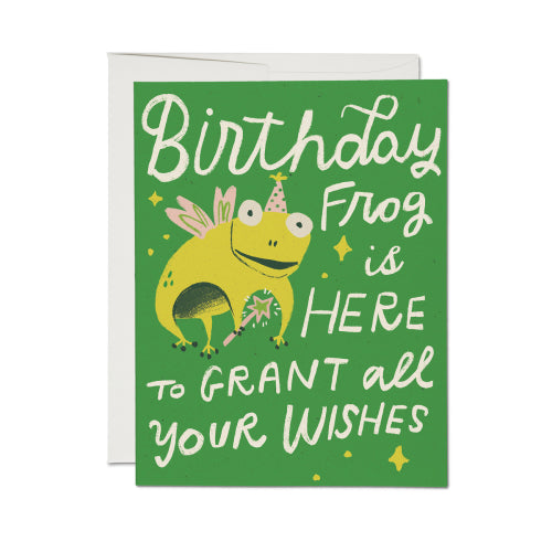 Red Cap Cards - BIRTHDAY FROG Card