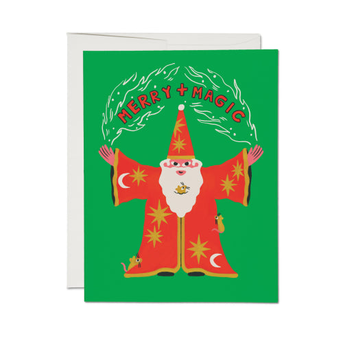 Red Cap Cards - MERRY AND MAGIC Holiday Card