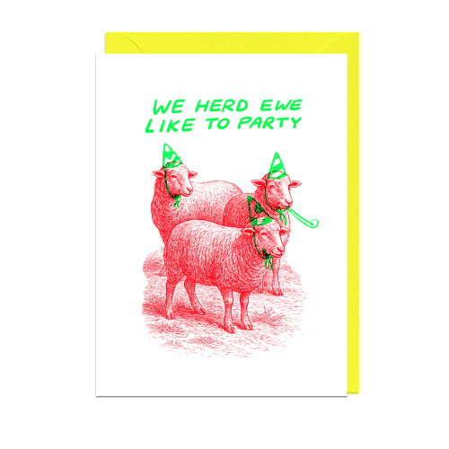 Jolly Awesome - EWE LIKE TO PARTY Card