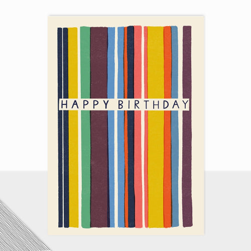 Laura Darrington - HAPPY BIRTHDAY STRIPES Card