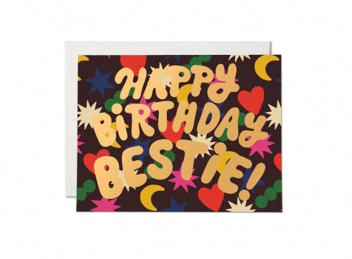 Red Cap Cards - RAINBOW CHARMS Foil Birthday Card