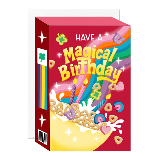 Ricicle Cards - MAGICAL BIRTHDAY CEREAL Card