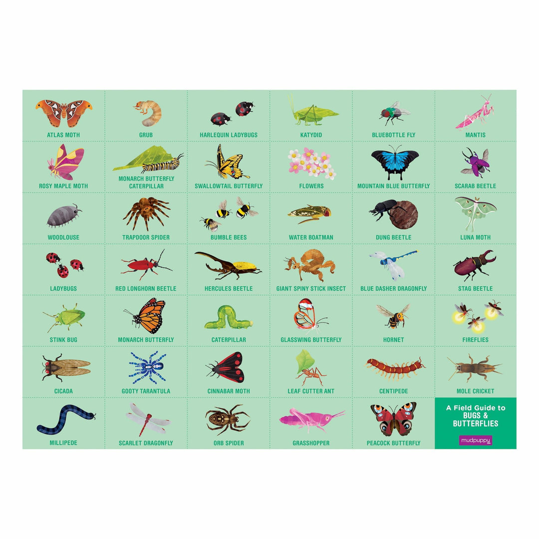 mudpuppy - BUGS + BUTTERFLIES Search & Find Puzzle (64-Pieces)