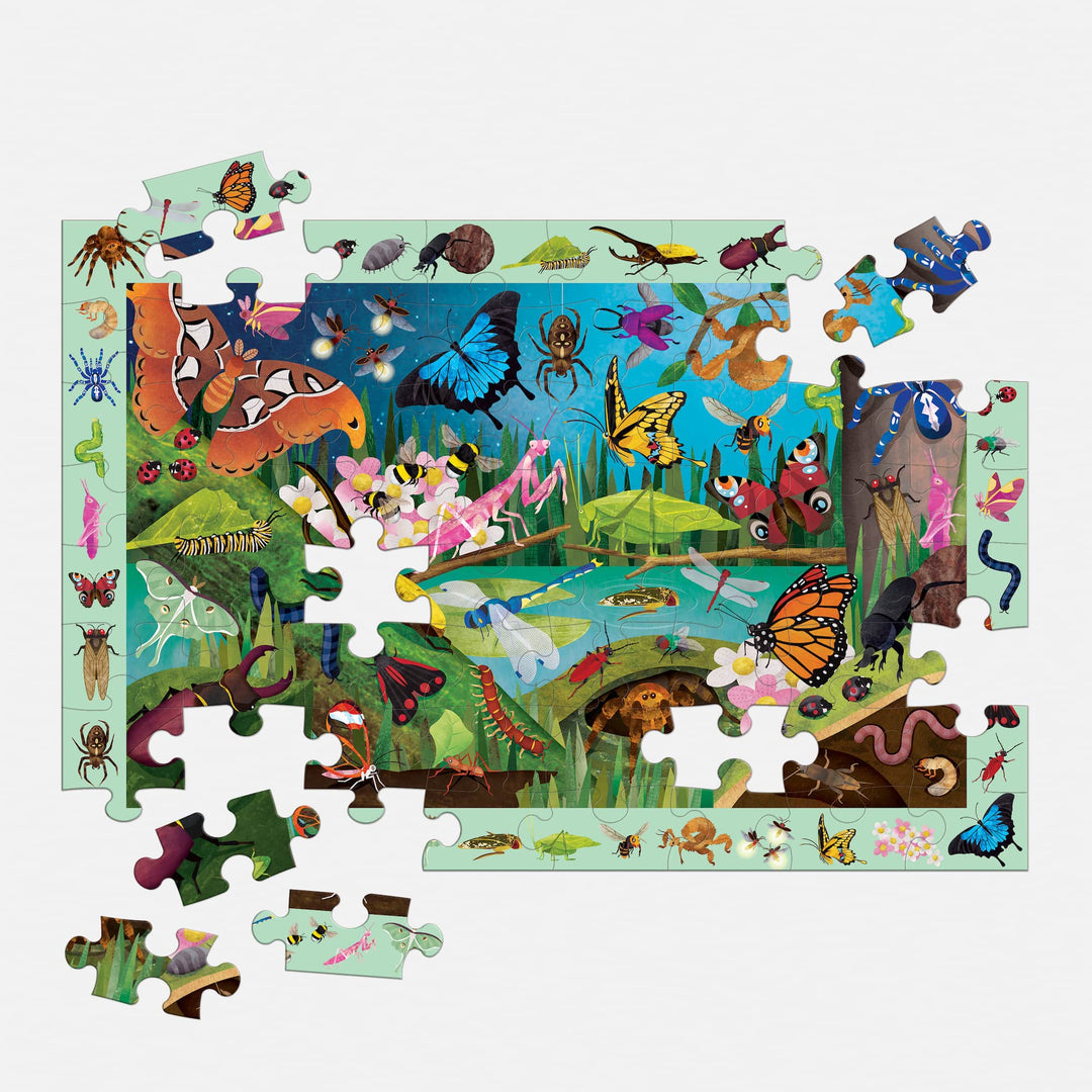 mudpuppy - BUGS + BUTTERFLIES Search & Find Puzzle (64-Pieces)
