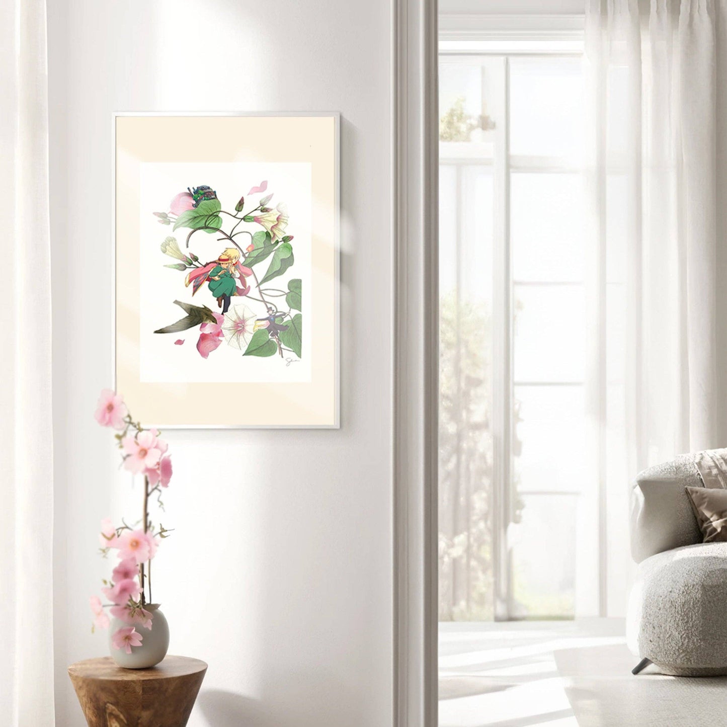 Clever Clippings - Ghibli Inspired: Howl & Sophie - What if You Fly (12" X 16")