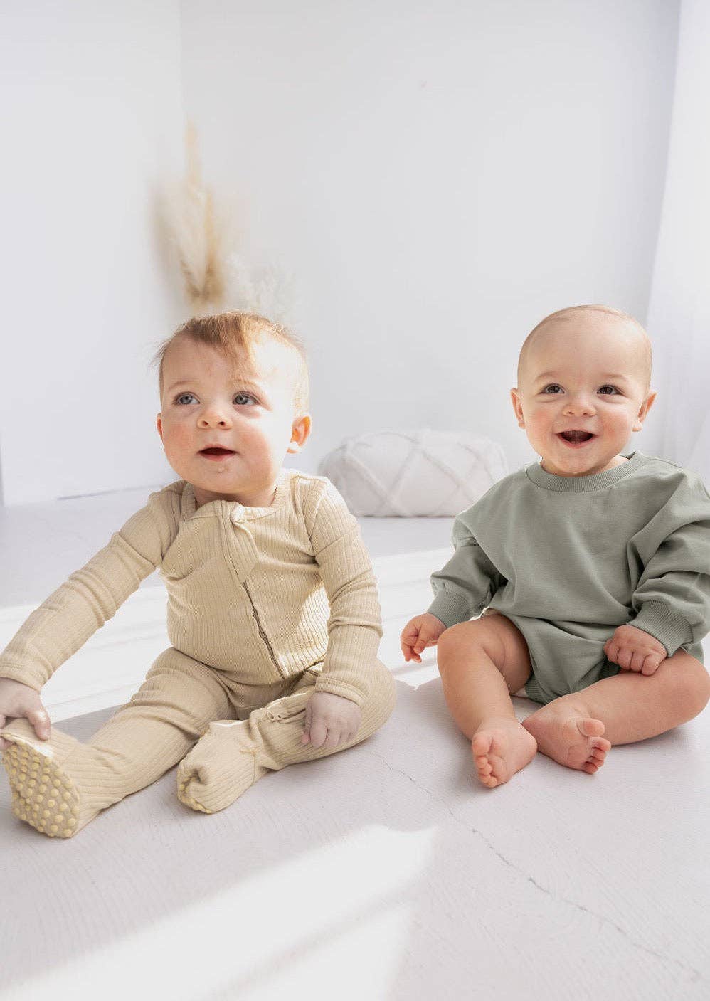 Mila & Co. - Ribbed Footie | Honey
