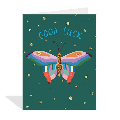 Halfpenny Postage - LUCKY BUTTERFLY Good Luck Card