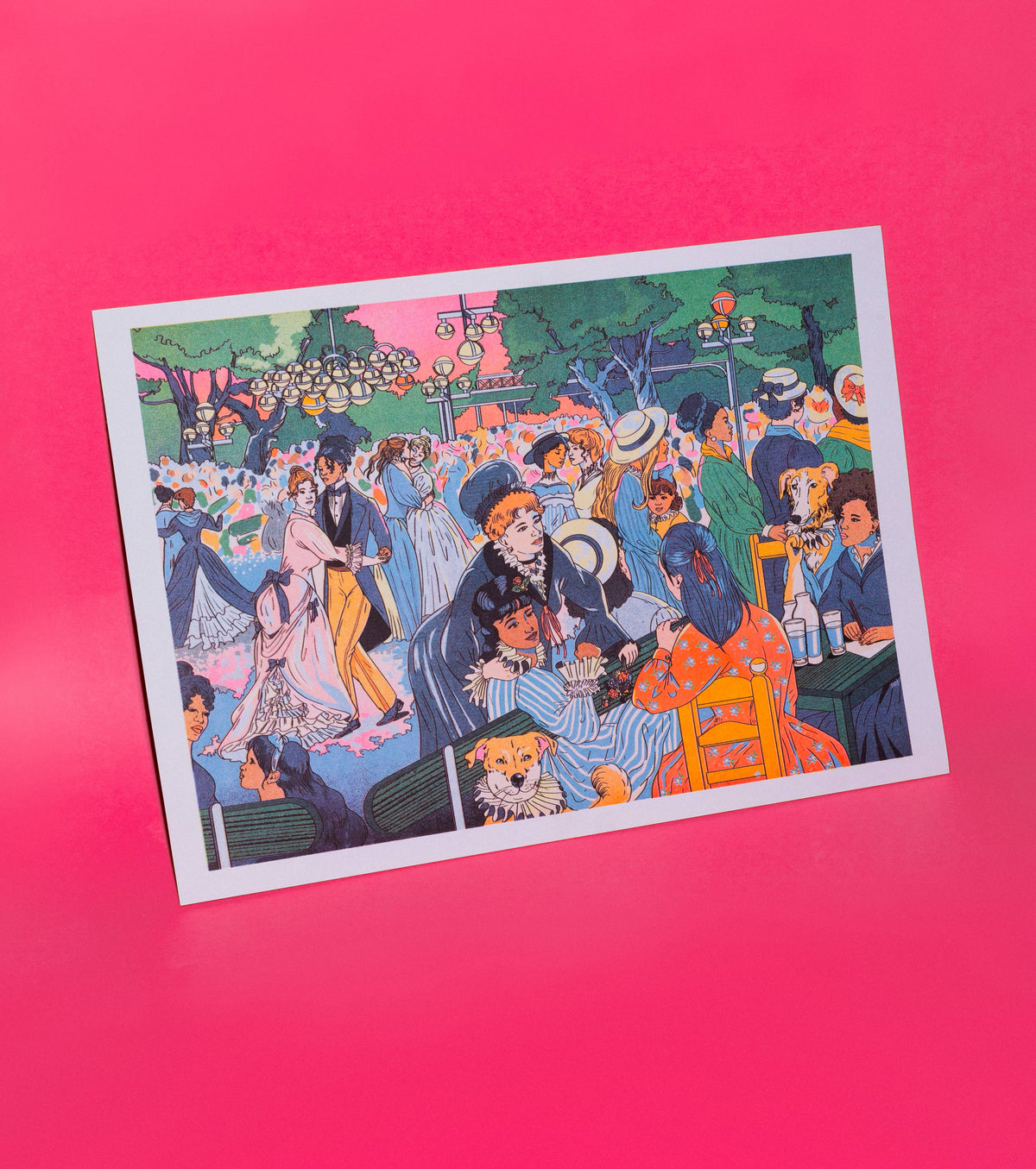KIBLIND Atelier - BAL DU MOULIN DE LA GALETTE María Jesús Contreras (A3 Print)