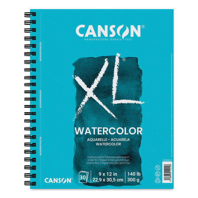 CANSON - XL Watercolour Pad (9" x 12")
