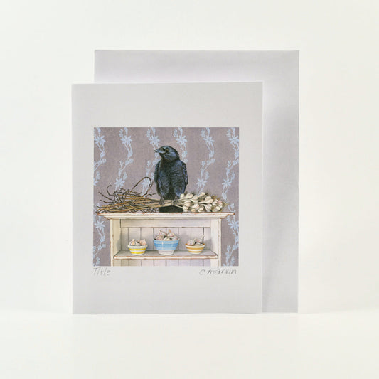 Cori Lee Marvin - CROW WARDS OFF TROUBLE Art Card