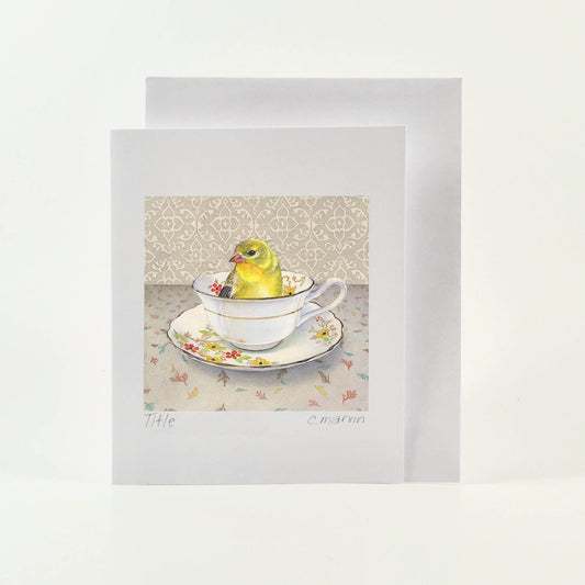 Cori Lee Marvin - FINCH IN A CUP Art Card