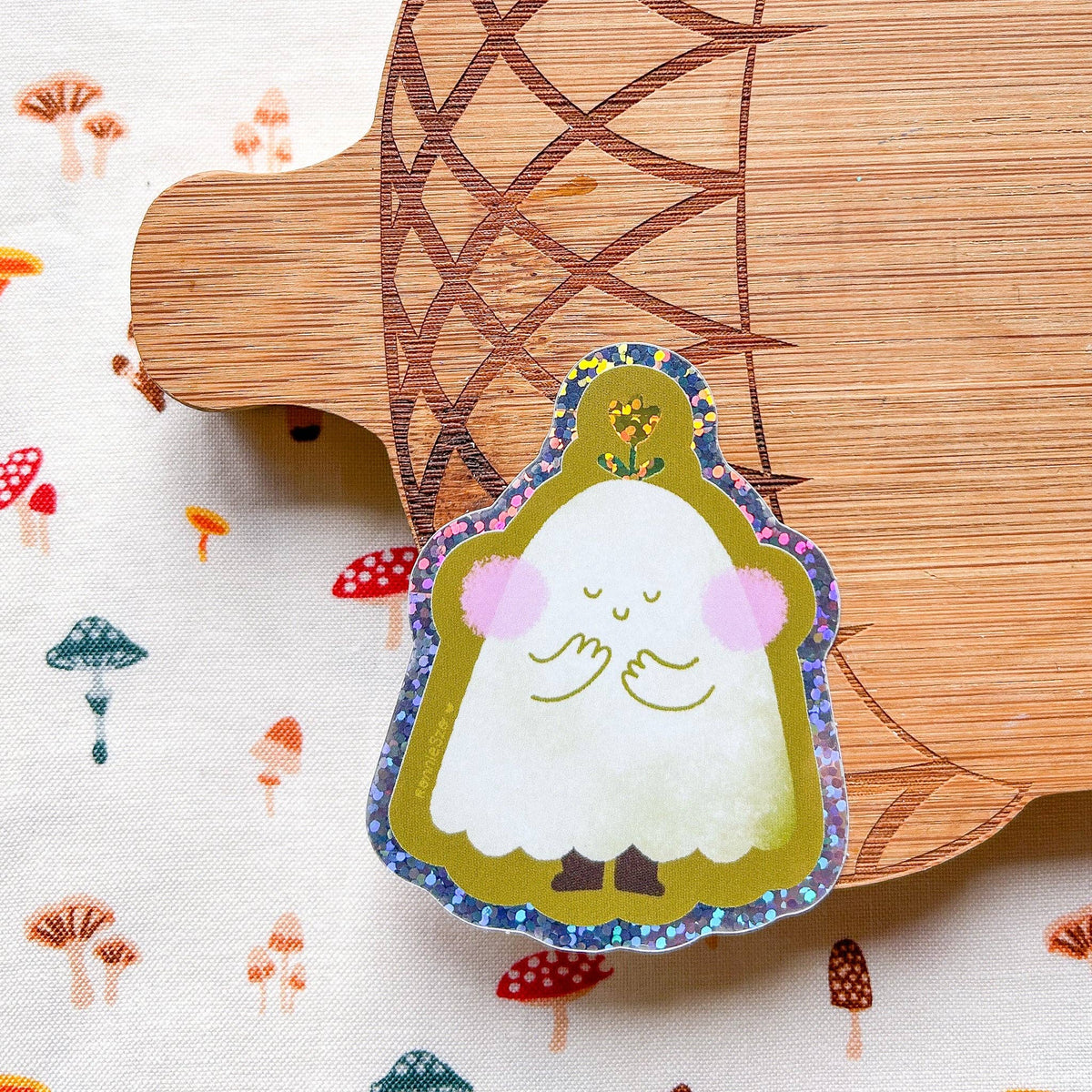 RonnieSzo Art - TULIP GHOST Holographic Sticker